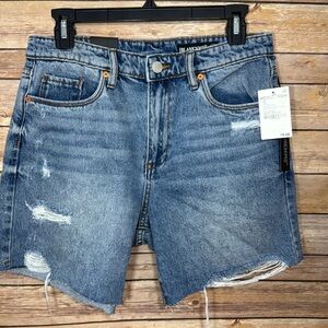 Blank NYC  Jean Shorts work with me  Distressed High-Waisted